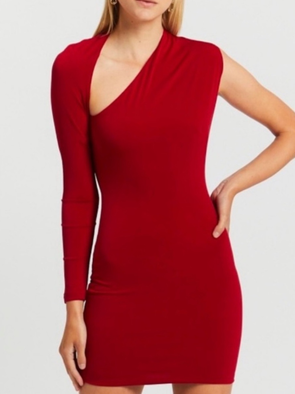 NWT SNDYS Dany Mini Dress in Red - Size Medium